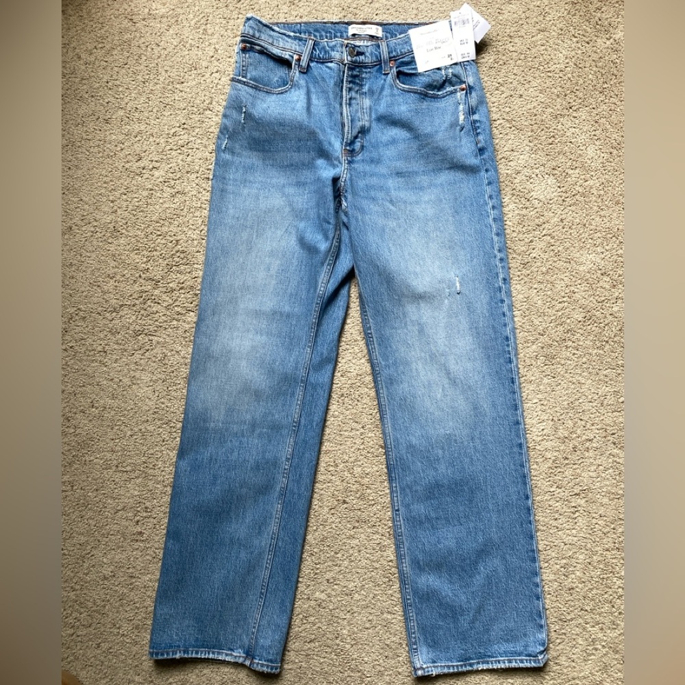BNWT Abercrombie & Fitch The 90’s Baggy Low Rise Jean, size 29/8L